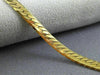 ESTATE LONG 14KT YELLOW GOLD 3D CLASSIC HERRINGBONE CHAIN BRACELET #25321