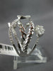 EXTRA LARGE 1.80CT DIAMOND 18KT WHITE GOLD 3D CLUSTER OVAL CRISS CROSS FUN RING