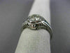 ANTIQUE WIDE .70CT DIAMOND & AAA SAPPHIRE 18KT WHITE GOLD ENGAGEMENT RING 26036