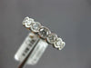 .95CT DIAMOND 18K WHITE GOLD 3D ROUND FILIGREE MILGRAIN 7 STONE ANNIVERSARY RING