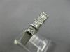 ESTATE .65CT DIAMOND 14KT WHITE GOLD 3D 5 STONE WEDDING ANNIVERSARY RING #1210