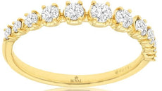 .20CT DIAMOND 14KT YELLOW GOLD ROUND 4 PRONG GRAUATING WEDDING ANNIVERSARY RING