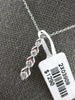 ESTATE .33CT DIAMOND 14KT WHITE GOLD 3D CLASSIC JOURNEY LOVE FLOATING PENDANT