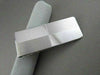 ESTATE LARGE 14KT WHITE GOLD RECTANGULAR MONEY CLIP ENGRAVABLE VERY SHARP #22876