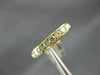 ESTATE .65CT DIAMOND 14KT YELLOW GOLD ROUND CHANNEL ANNIVERSARY RING 3mm 14574
