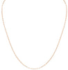 ESTATE 14KT ROSE GOLD 3D CLASSIC 1.5MM OVAL LINK CHAIN NECKLACE