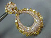 GIA LARGE 13.81CT PINK & MULTI COLOR DIAMOND 18KT ROSE GOLD TEAR DROP EARRINGS