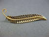ESTATE 18KT YELLOW GOLD 3D CLASSIC HANDCRAFTED FILIGREE FLORAL LEAF BROOCH PIN