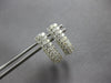 1.20CT DIAMOND 14KT WHITE GOLD CLASSIC 3 ROW OVAL LEVERBACK FUN HANGING EARRINGS