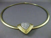 ESTATE 2.25CT DIAMOND 14K WHITE & YELLOW GOLD HEART SLIDE NECKLACE BEAUTIFUL 305