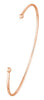 ESTATE 14KT ROSE GOLD 3D DOUBLE CIRCLE FLEXIBLE FUN BANGLE BRACELET