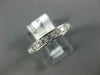 ESTATE .35CT DIAMOND 14KT WHITE GOLD ROUND HEART FILIGREE ANNIVERSARY RING #1208
