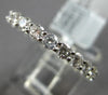 ESTATE 1.93CT DIAMOND 18K WHITE GOLD ROUND 3mm ETERNITY WEDDING ANNIVERSARY RING