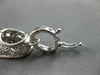 ESTATE LARGE .73CT DIAMOND & AAA RUBY 14KT WHITE GOLD FILIGREE BABY SHOE PENDANT