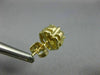 ESTATE 1.10CT DIAMOND 14KT YELLOW GOLD 3D CLASSIC CLUSTER FLOWER STUD EARRINGS
