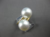 ESTATE LARGE AAA SOUTH SEA PEARL 14KT YELLOW GOLD CLASSIC CRISS CROSS LOVE RING