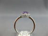 1.07CT DIAMOND & AAA AMETHYST 14KT WHITE GOLD PEAR SHAPE & ROUND FRIENDSHIP RING