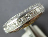 ESTATE WIDE 2.0CT DIAMOND 14KT WHITE GOLD ROUND & PRINCESS CUT ANNIVERSARY RING
