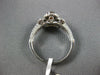 ESTATE 1.5CT WHITE & CHOCOLATE FANCY DIAMOND 14K WHITE GOLD OVAL ENGAGEMENT RING