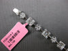 EXTRA LARGE 4.13CT DIAMOND 18K WHITE GOLD ROUND & BAGUETTE MULTI SQUARE BRACELET