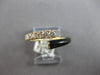 .43CT DIAMOND & BLACK ENAMEL 14K YELLOW GOLD GRADUATING JOURNEY CRISS CROSS RING