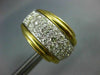 ESTATE LARGE 2.70CT DIAMOND 14K WHITE & YELLOW GOLD CLIP ON EARRINGS E VVS #635