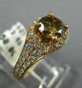 1.63CT WHITE & CHOCOLATE FANCY DIAMOND 14K ROSE GOLD 3D FILIGREE ENGAGEMENT RING