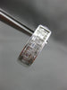 ESTATE 1.05CT DIAMOND 14KT WHITE GOLD 3D CLASSIC CLIP ON LOVE EARRINGS #16378