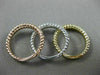ESTATE LARGE 1.95CT DIAMOND 14KT WHITE YELLOW & ROSE GOLD 3D SEMI ETERNITY RING