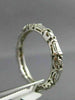ANTIQUE .72CT DIAMOND 14KT WHITE GOLD 3D ETERNITY WEDDING ANNIVERSARY RING #2590