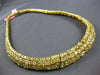 GIA EXTRA LARGE 69.17CT FANCY YELLOW DIAMOND 18KT YELLOW GOLD 3D TENNIS NECKLACE