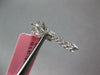 ESTATE .64CT DIAMOND 18KT WHITE GOLD 3D CLASSIC HEART JOURNEY HANGING EARRINGS