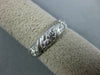 ANTIQUE .35CT DIAMOND 14K WHITE GOLD 3D FILIGREE ETERNITY ANNIVERSARY RING #1190
