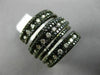 ESTATE 2.40CT DIAMOND 14KT WHITE & BLACK GOLD MULTI ROW CRISS CROSS ETOILE RING