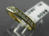 ESTATE .36CT DIAMOND 14K YELLOW GOLD 3D CLASSIC CHANNEL ANNIVERSARY RING #21683