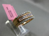 ESTATE WIDE 1.15CT WHITE & PINK DIAMOND 18KT WHITE & ROSE GOLD ANNIVERSARY RING