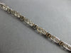 1.80CT DIAMOND 14KT WHITE GOLD PAST PRESENT FUTURE MATTE & SHINY TENNIS BRACELET