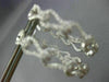 ESTATE LARGE 2.37CT DIAMOND 18KT WHITE GOLD DOUBLE SIDED LOVE KNOT HOOP EARRINGS