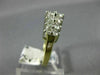 ESTATE WIDE .80CT DIAMOND 14KT 2 TONE GOLD 2 ROW PYRAMID ANNIVERSARY RING #18542