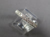 1.07CT DIAMOND 18KT WHITE GOLD FILIGREE 3/4TH ETERNITY SIZEABLE ANNIVERSARY RING