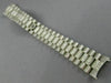 ESTATE LONG 8.0CT DIAMOND 18KT WHITE GOLD 3D ITALIAN DIAMOND MENS WATCH BAND