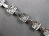 LARGE 17.16CT DIAMOND & AAA SAPPHIRE 18KT WHITE GOLD MULTI SHAPE TENNIS BRACELET