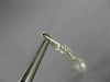 LONG 1.47CT DIAMOND 18KT WHITE GOLD FILIGREE FLOWER LEVER BACK HANGING EARRINGS