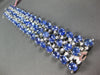 LARGE 79.21CT DIAMOND & CABOCHON TANZANITE 18KT WHITE GOLD OVAL TENNIS BRACELET
