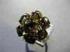 ANTIQUE LARGE 12.45CT AAA RUBY & STAR SAPPHIRE 14KT YELLOW GOLD 3D FLOWER RING