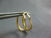 ESTATE .6CT DIAMOND 14K YELLOW GOLD CLASSIC 2MM OVAL LEVERBACK HANGING EARRINGS