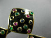 EXTRA LARGE DAVID WEBB 5.20CT MULTI GEM 18KT YELLOW GOLD HANGING EARRINGS #26673