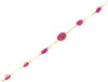 ESTATE 9.21CT AAA RUBY 14KT YELLOW GOLD 3D CLASSIC OVAL BY THE YARD FUN BRACELET