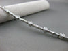 ANTIQUE 1.55CT DIAMOND 14KT WHITE GOLD BEZEL LINK TENNIS BRACELET 7.25 INCH #116