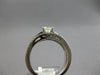 ESTATE .68CT DIAMOND 14KT WHITE GOLD ROUND SOLITAIRE ENGAGEMENT WEDDING RING SET